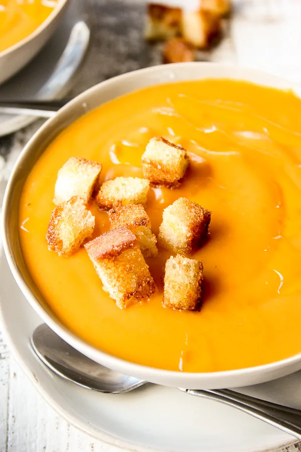 Sweet Potato Bisque with Truffle Oil