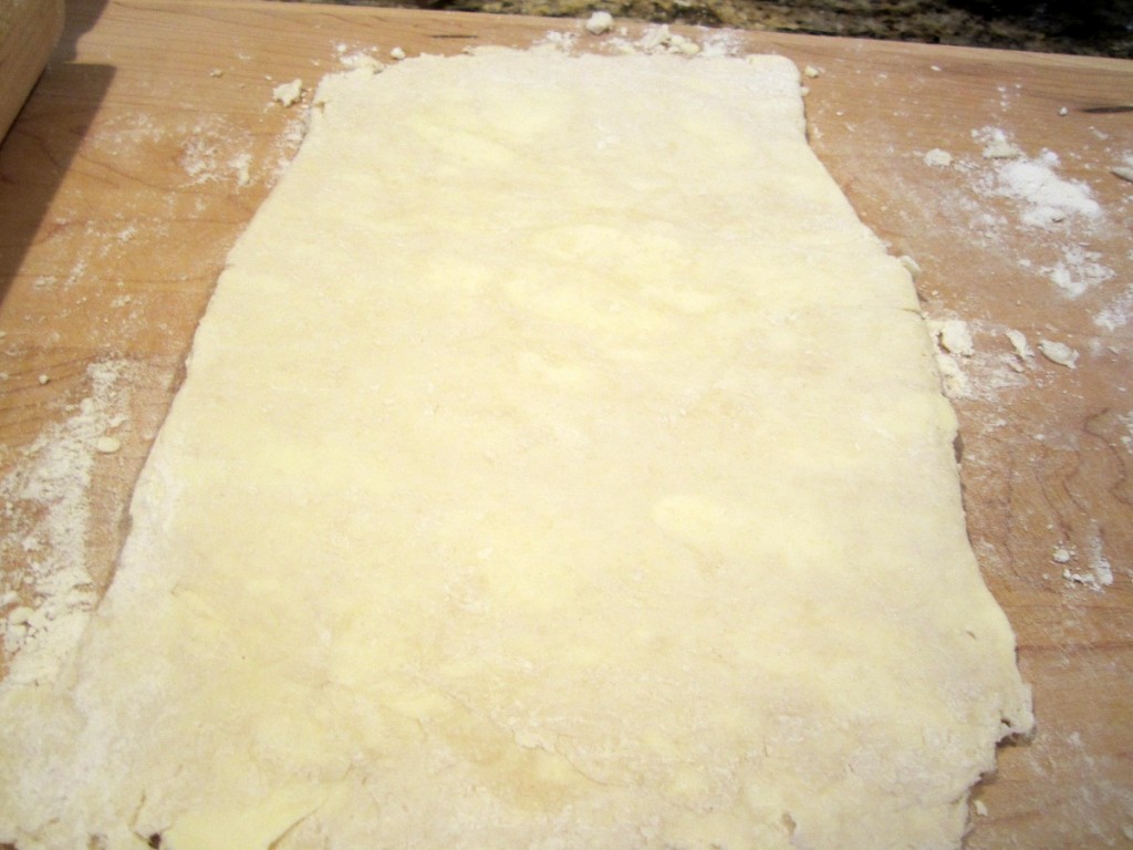 dough rolled out the second time