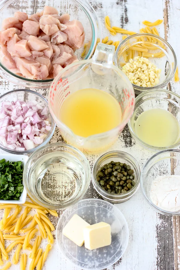 Chicken Piccata Pasta Toss