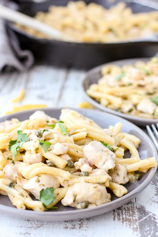 Chicken Piccata Pasta Toss