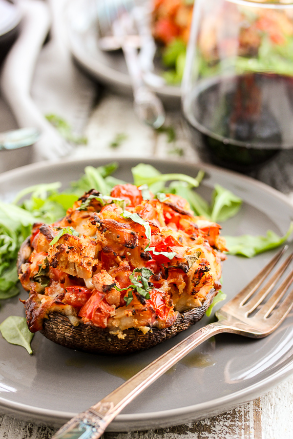 Stuffed Portobello Mushrooms - Lisa's Dinnertime Dish