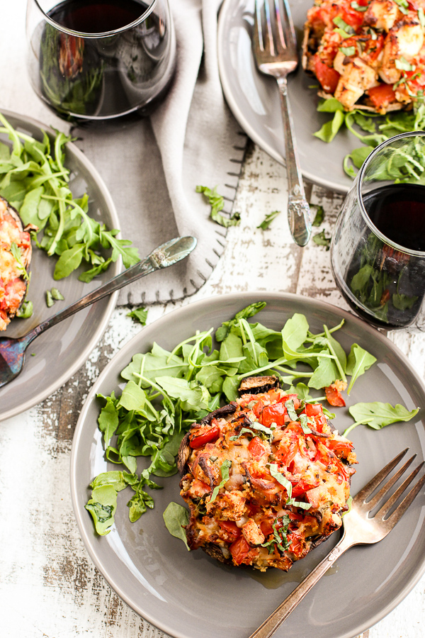 Stuffed Portobello Mushrooms - Lisa's Dinnertime Dish