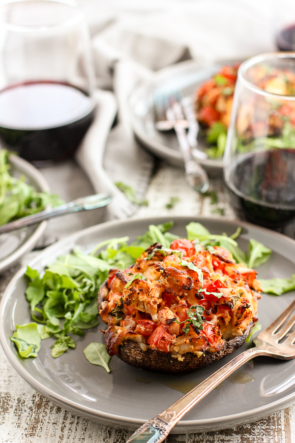 Stuffed Portobello Mushrooms - Lisa's Dinnertime Dish