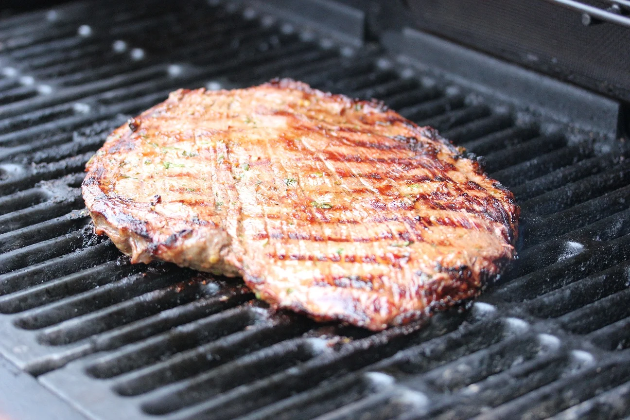 Steak on the grill