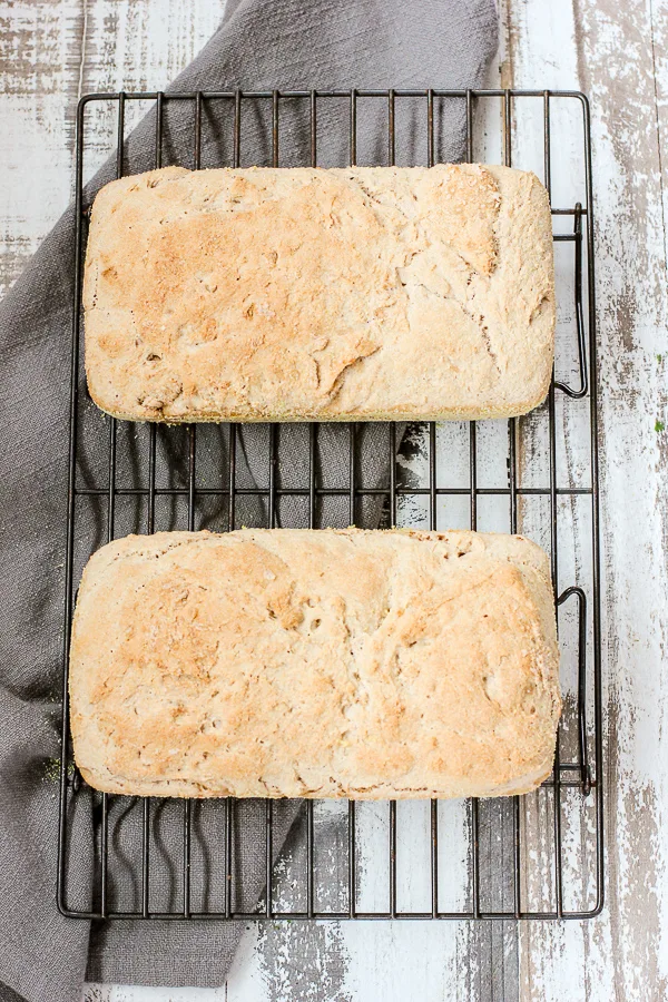 No Knead English Muffin Bread