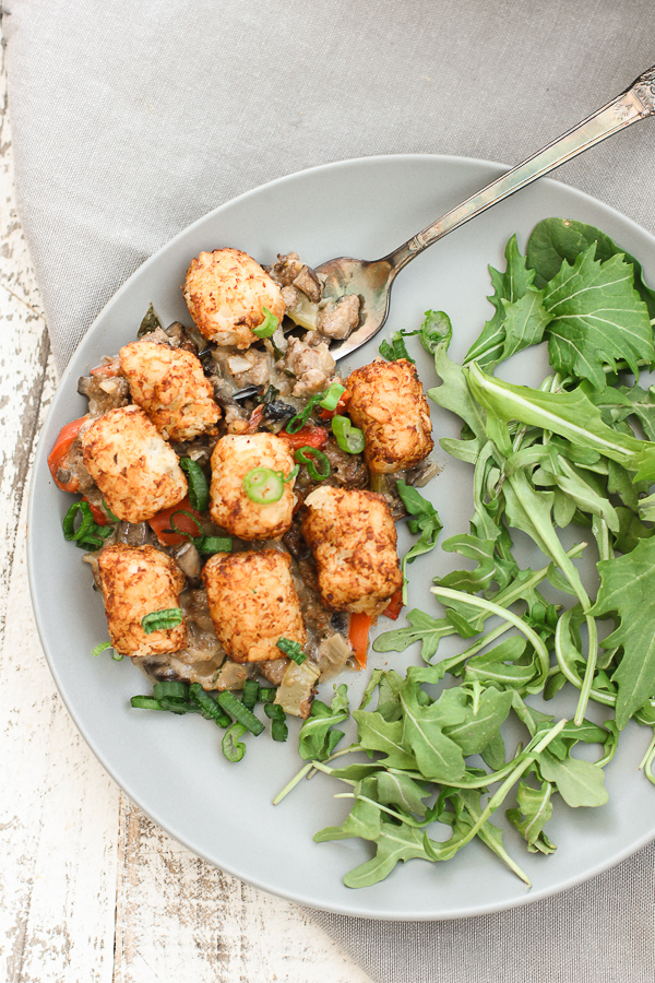 A Healthier Tater Tot Casserole