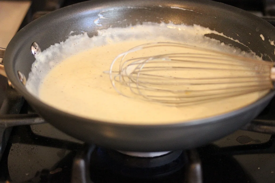 Finished mustard cream sauce