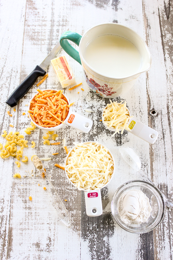 Stove top macaroni and cheese is easy, creamy and so, so cheesy. Once you make it, you'll never want store bought again.