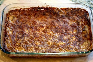 Finished Dump cake just out of the oven