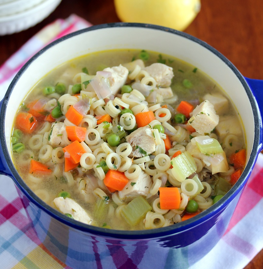 Lemon Dill Chicken Noodle Soup Lisa's Dinnertime Dish