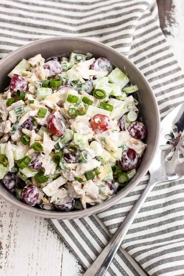 Sweet and Savory Chicken Salad with Creamy Yogurt Dressing