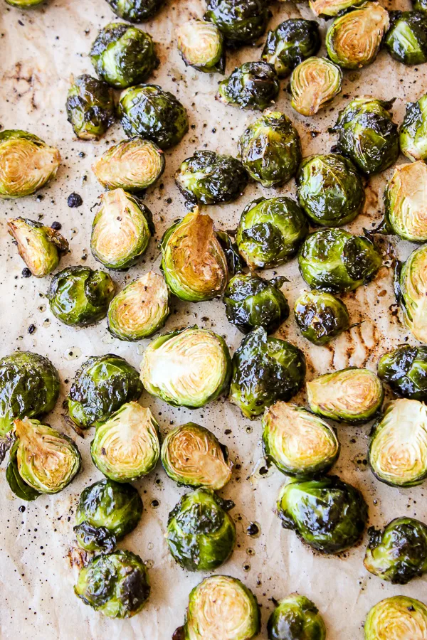 Balsamic Glazed Roasted Brussels Sprouts