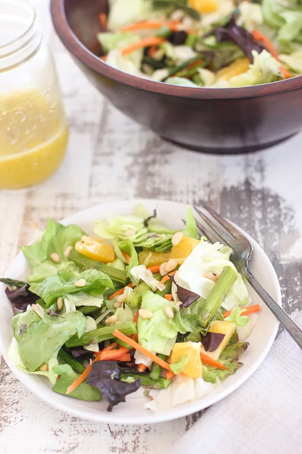 Roasted Asparagus Salad with Champagne Vinaigrette