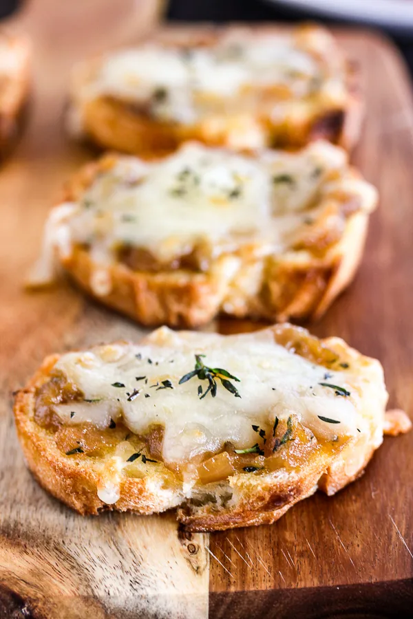 French Onion Cheese Toasts