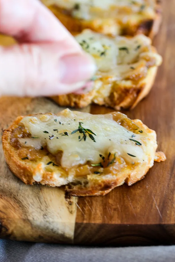 French Onion Cheese Toasts