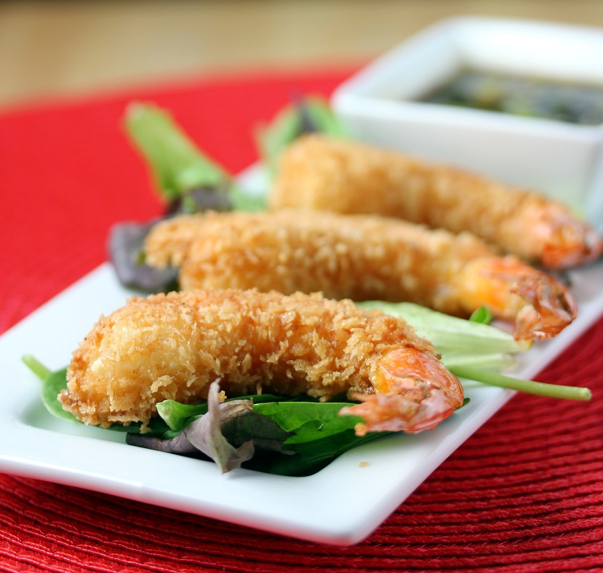 Coconut Shrimp with Sweet and Spicy Asian Dipping Sauce Lisa's
