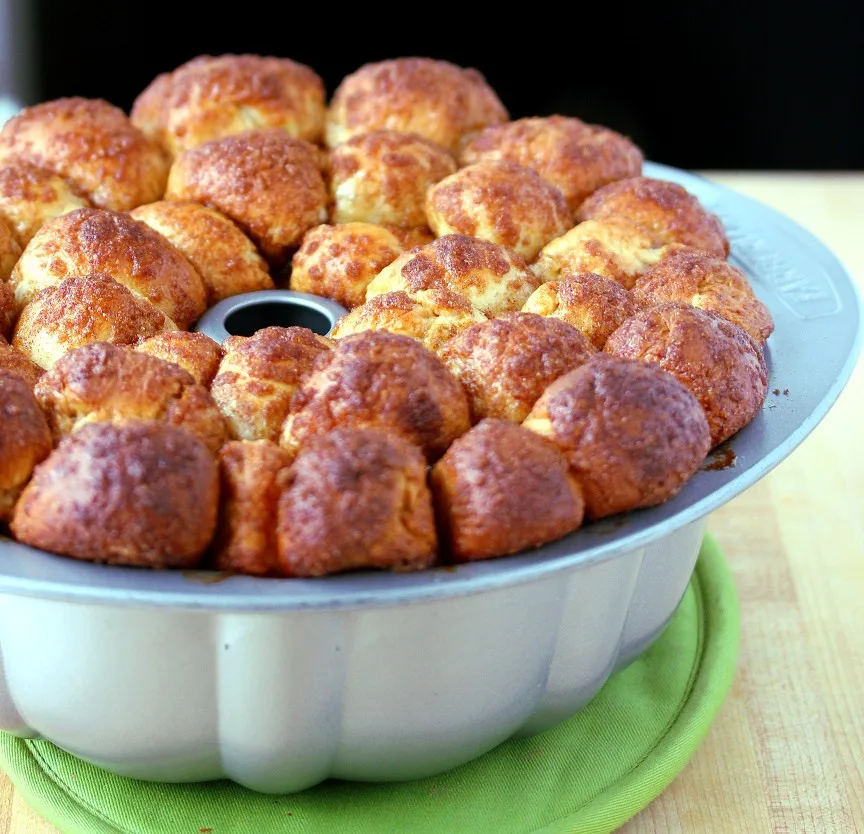 Monkey Bread fresh out of the oven before being glazed