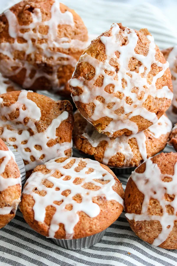 Cinnamon Roll Muffins {Dairy Free Option}