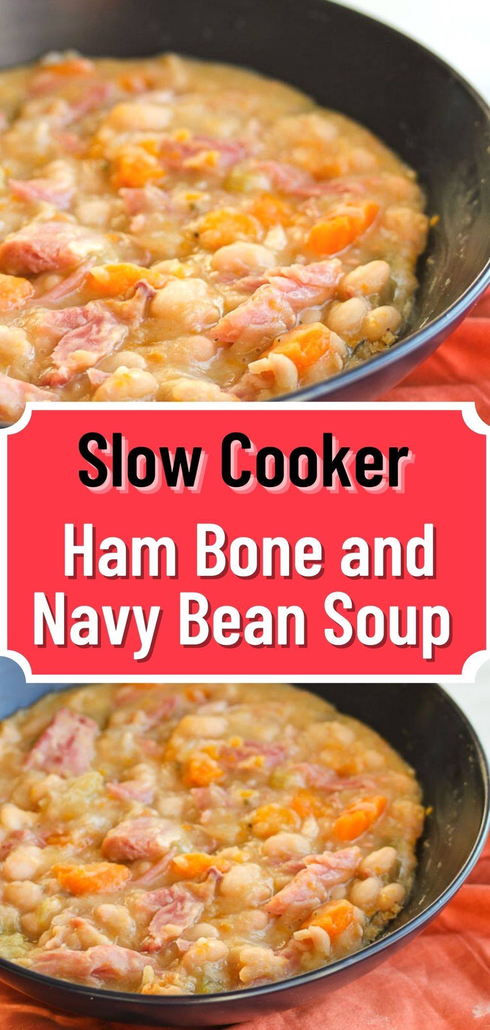 Slow Cooker Ham Bone and Navy Bean Soup Lisa's Dinnertime Dish