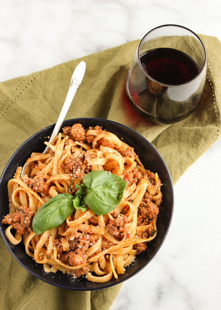 Fettucine Bolognese - Lisa's Dinnertime Dish