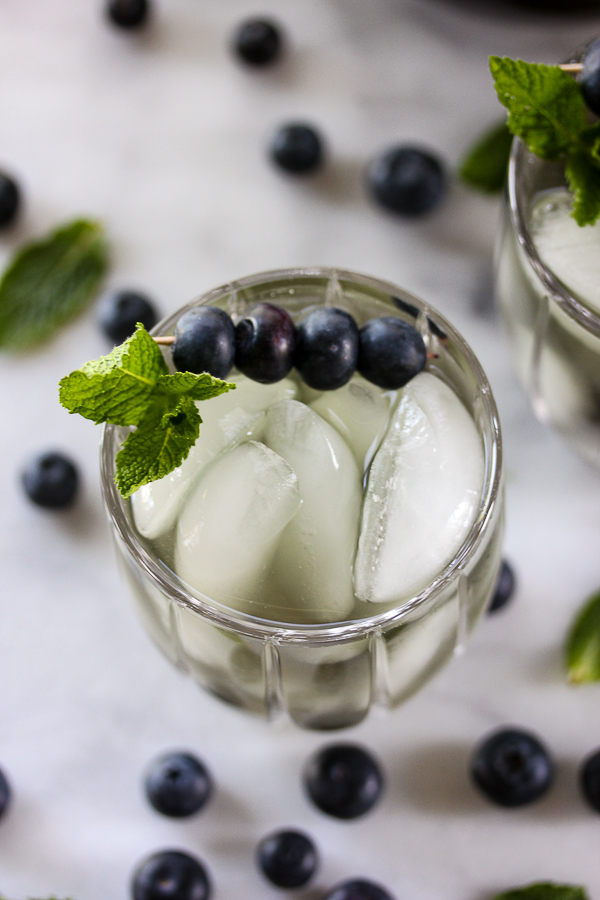 Blueberry Mint Ice Tea is a light, refreshing, healthy beverage that's perfect for quenching your thirst as we head into the summer months. | lisasdinnertimedish.com