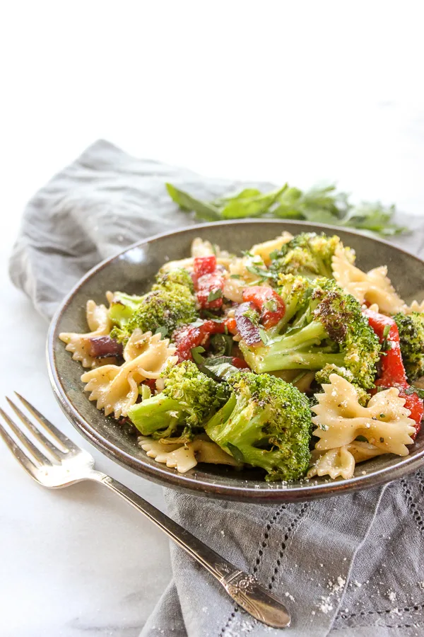 Roasted Broccoli Summer Pasta Salad
