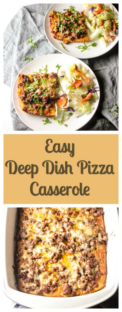 Easy Deep Dish Pizza | lisasdinnertimedish.com