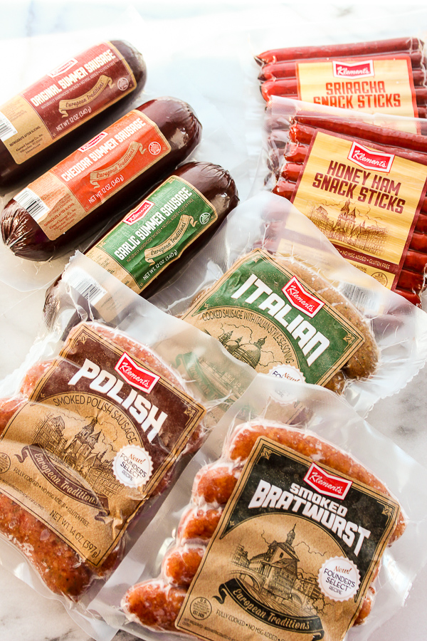 Photo showing Klement's sausage products