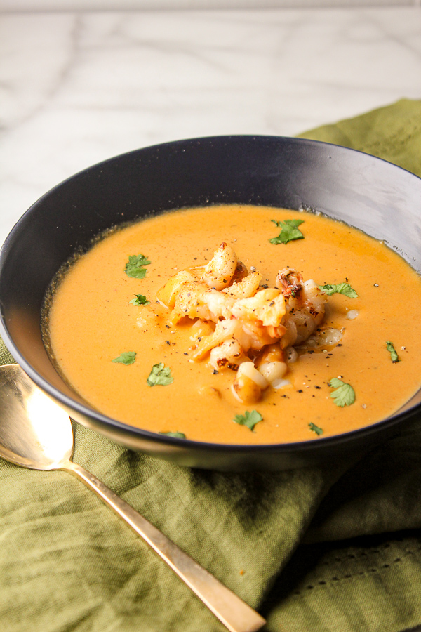 My lobster bisque for a rainy day • Leeks and High Heels