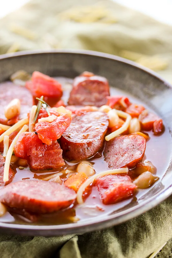 White Bean & Sausage Soup is full of great flavor and is easily adaptable to your family's taste, along with being quick and easy for any night of the week.