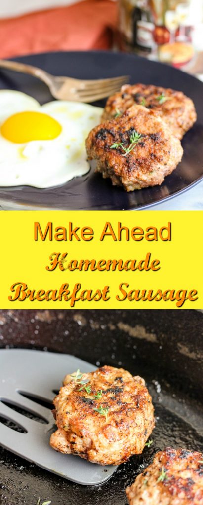 Your mornings just got a little easier and more delicious with this healthy homemade breakfast sausage. It's make ahead friendly, so breakfast is a snap!