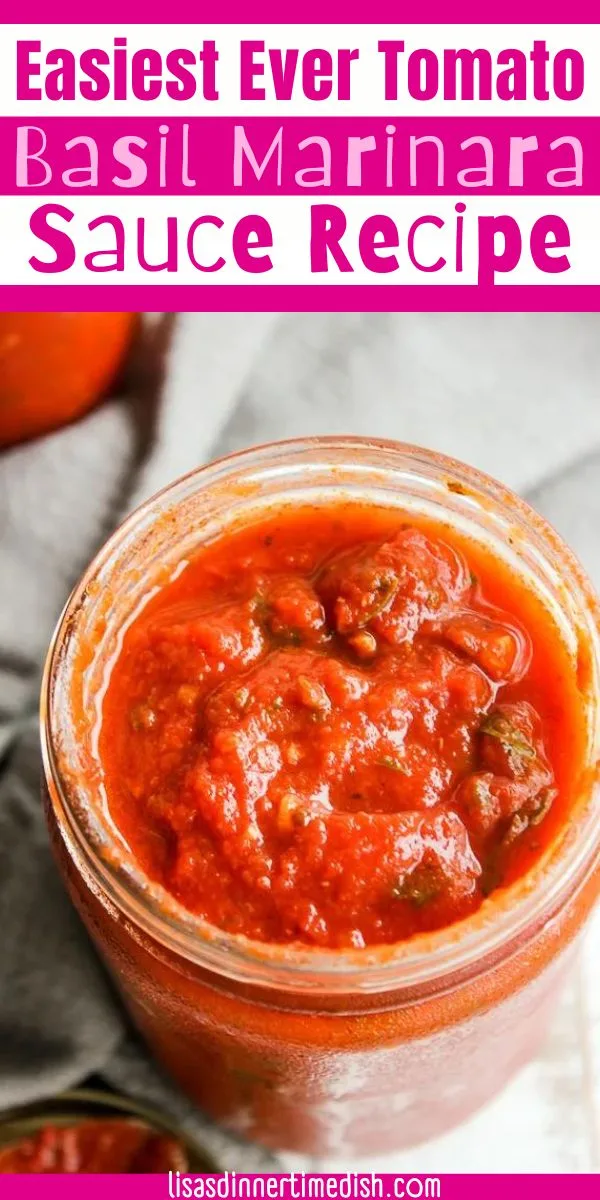 Homemade Tomato Basil Marinara Sauce