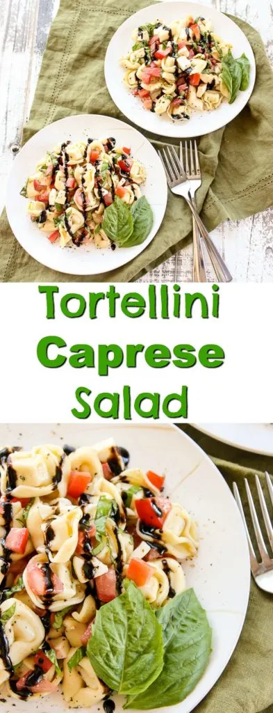 This Tortellini Caprese Salad is sure to become your favorite summer salad.  It takes less than 30 minutes to prepare and tastes absolutely amazing.