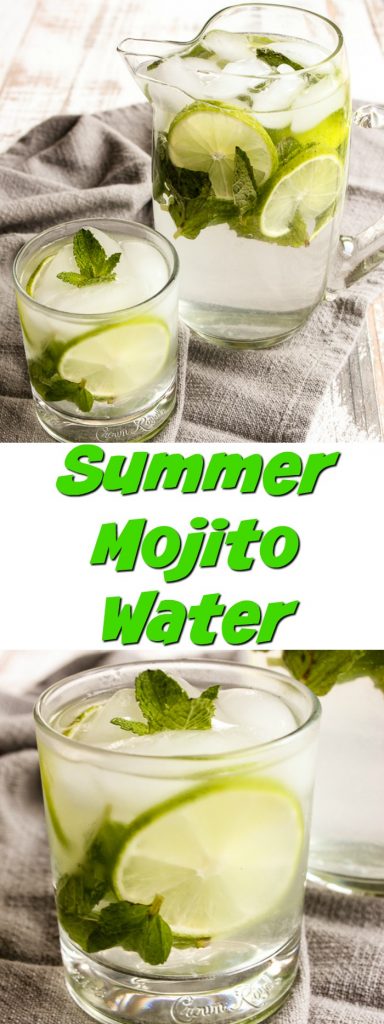 You'll want a pitcher of Summer mojito water in your fridge at all times. An infusion of fresh mint and lime make plain old water so much tastier.