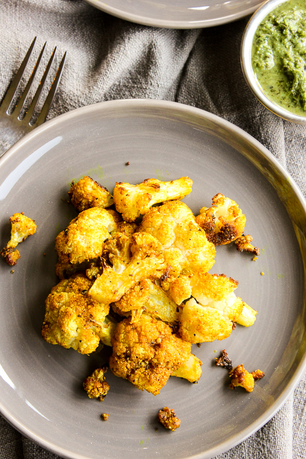 These flavorful Roasted Curry Cauliflower Bites are ready in under 30 minutes and make a perfect healthy side dish or appetizer.