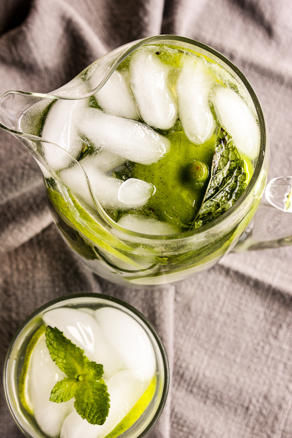 You'll want a pitcher of Summer mojito water in your fridge at all times. An infusion of fresh mint and lime make plain old water so much tastier.