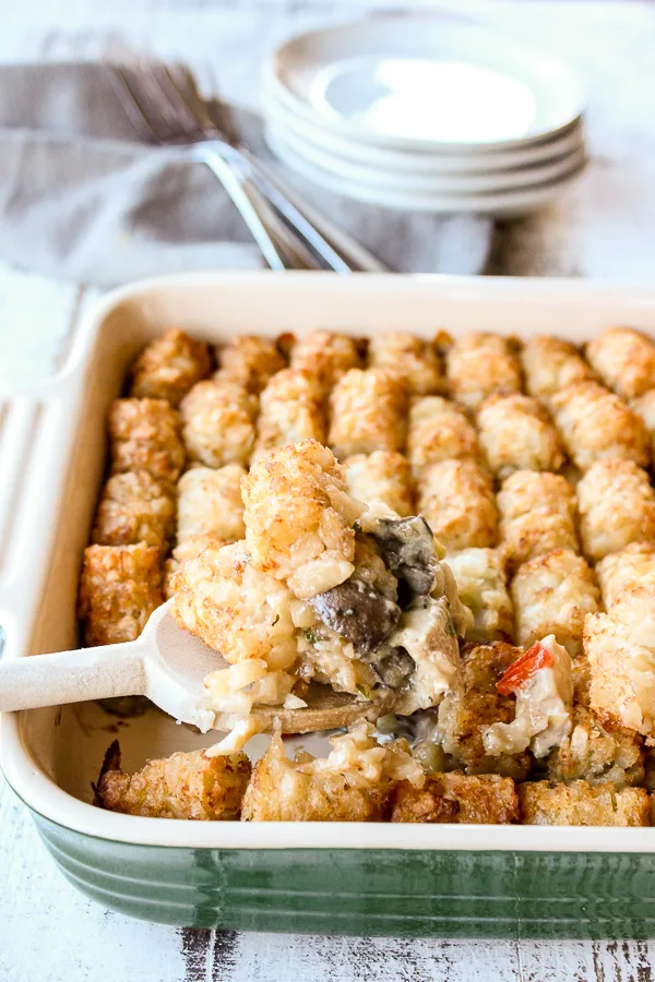 Roast Turkey Tator Tot Casserole