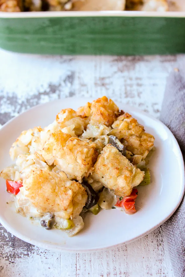 Roast Turkey Tator Tot Casserole