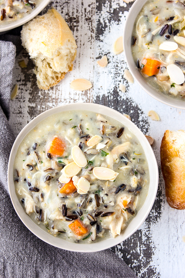 Easy Instant Pot Chicken Wild Rice Soup