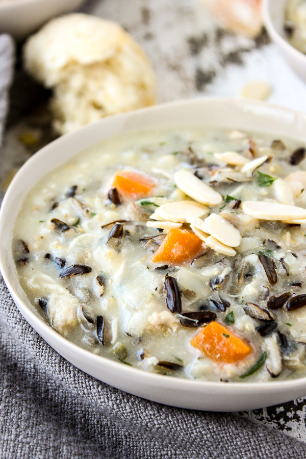 Easy Instant Pot Chicken Wild Rice Soup