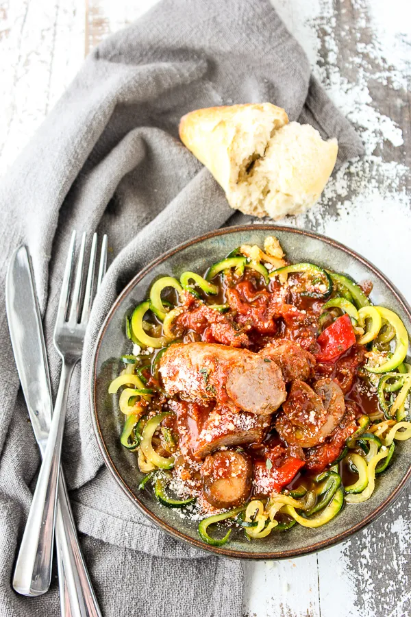 Spicy Italian Sausage and Peppers