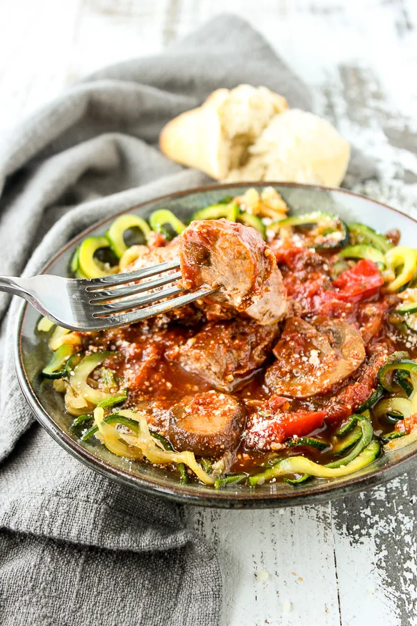 Spicy Italian Sausage and Peppers