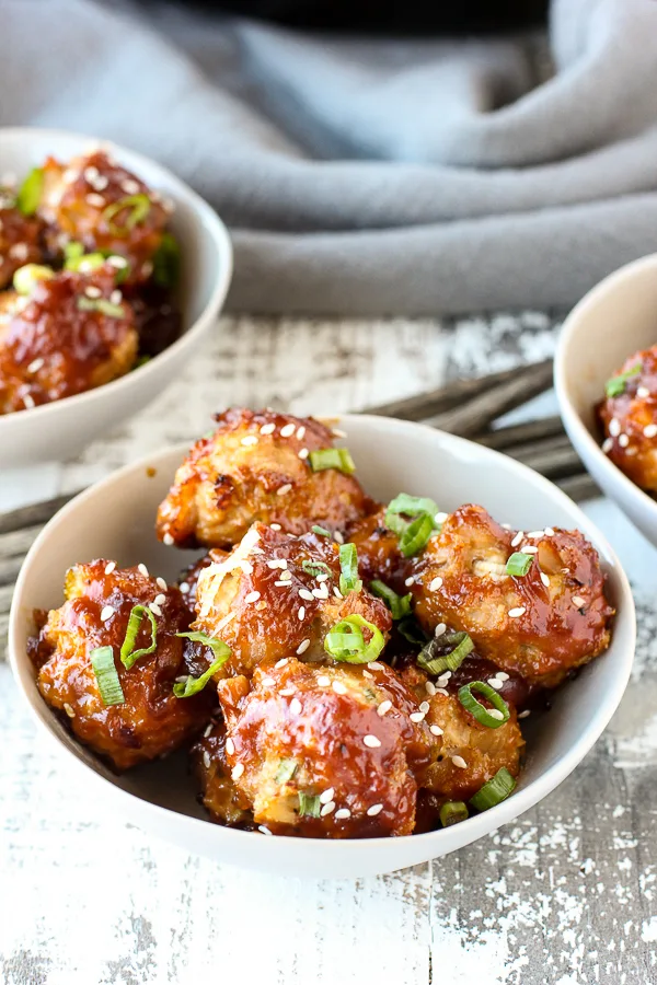 General Tso's Chicken Meatballs