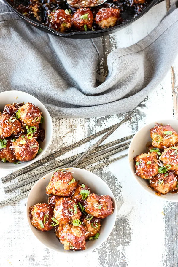 General Tso's Chicken Meatballs