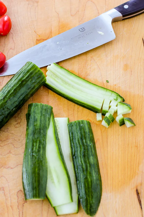 Chopped Cucumber Summer Salad