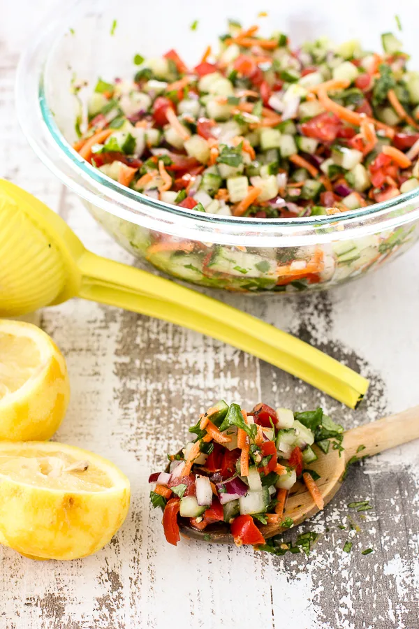 Chopped Cucumber Summer Salad