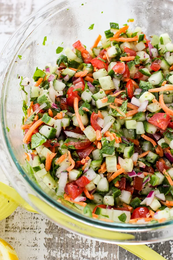 Chopped Cucumber Summer Salad