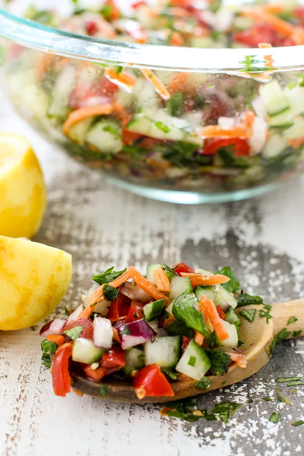 Chopped Cucumber Summer Salad