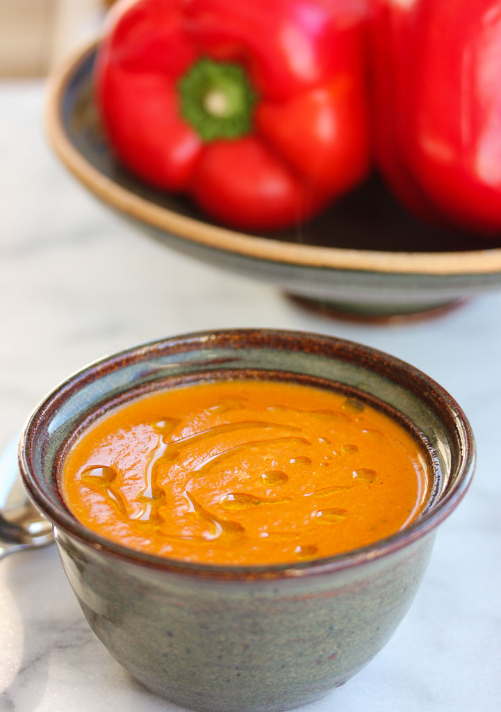 Smoky Roasted Red Pepper Soup