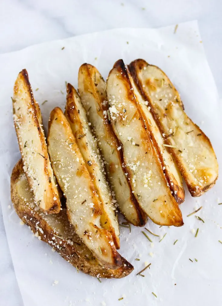 Baked Rosemary Parmesan Steak Fries